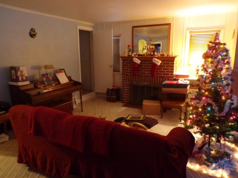 Formal Living Room and Tree