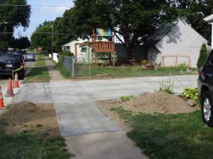 Driveway Day 3 Sidewalk