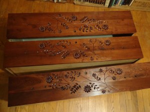 Dresser Drawers Stained and Polyd 11-27-13