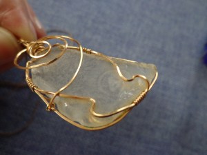 Beach Glass Necklace Marking