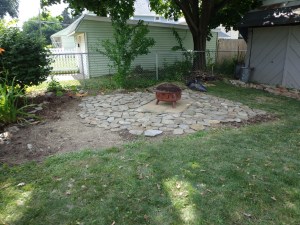Paved Fire Pit Area 7-26-14  2