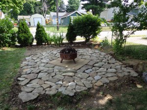 Paved Fire Pit Area 7-26-14