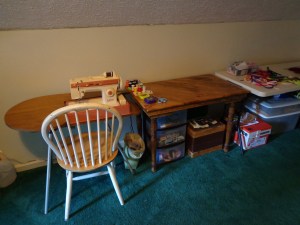 Sewing Table area