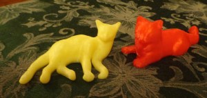 3D Printed Lounging Cats
