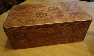 CNC Jewelry Box Stained 2