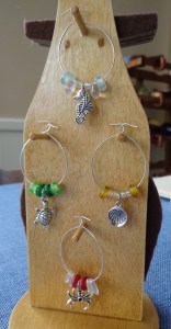 Beach Theme Wine Glass Markers