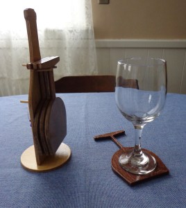 CNC Wine Coaster Set 3