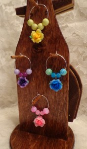 Roses Wine Glass Charms