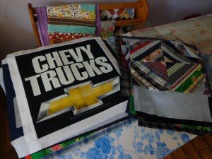 T-Shirt Quilts in Progress