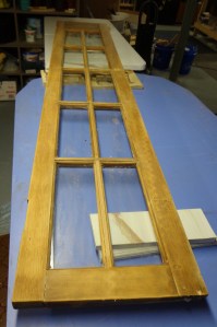 Library Door First Stripping 9-21-15