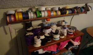 Large Spool Rack Filled