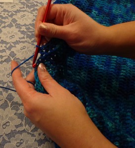 Crocheting Finger Position 1-24-16