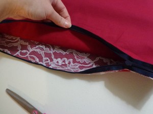 Karen's Pillow - Open Zipper before Sewing