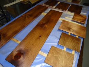 Desk Organizer - More Stained Pieces