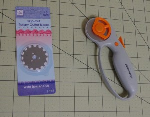 Rotary Cutter Blade for Crocheted Edgings