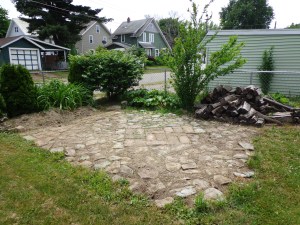 Fire Pit Area - Weeded - 6-4-16