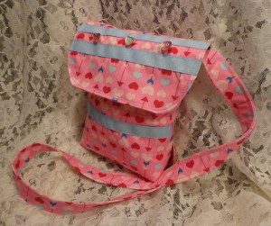 Pink Hearts Girl Purse - 7-28-16