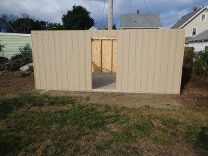 Shed East Wall 8-13-16