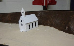 Train Layout - Church Area - 8-30-16