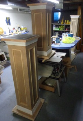 Pedestals in Basement