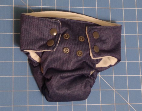 First Cloth Diaper - Newborn 7-16-17