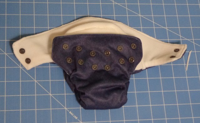 First Cloth Diaper - Snap Front 7-16-17
