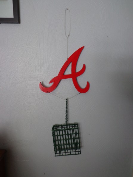 Atlanta Braves Suet Feeder Done