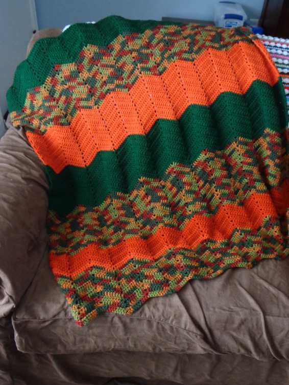 Project Linus Blanket #8 Dec 2017 - Autumn in the Pumpkin Patch