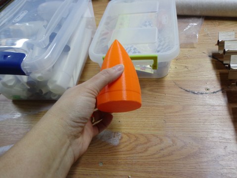 3D Printed Nose Cone - Orange