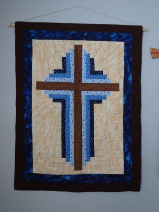 Cross Quilt Hanging 12-25-17