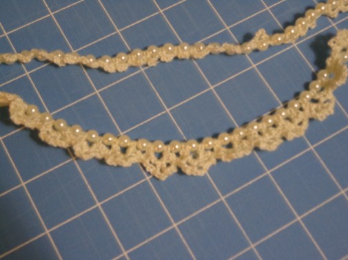 crocheted garland detail