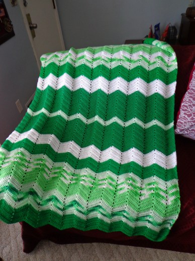 project linus blanket #16 1-12-19 - it's not easy being green