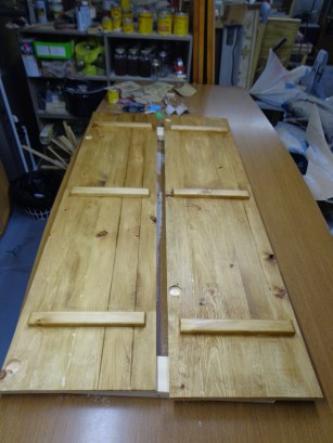 Jewelry Armoire - Stained Doors - Inside