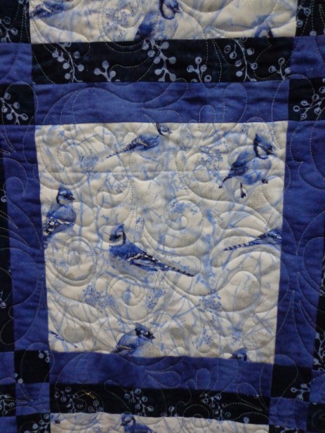 2019 Quilt Show Blue Jay Square