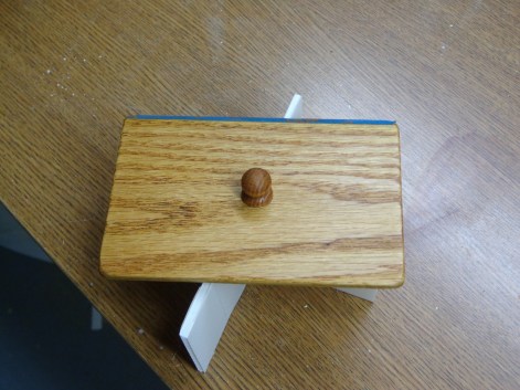 Pew Wood Box Lid Stained 10-2-19