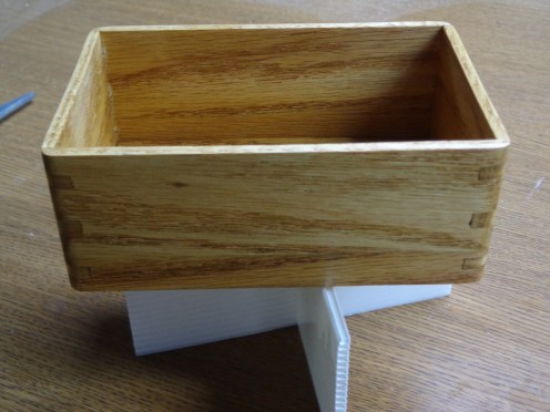 Pew Wood Box Stained 10-2-19