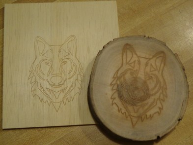 Wolf Carving