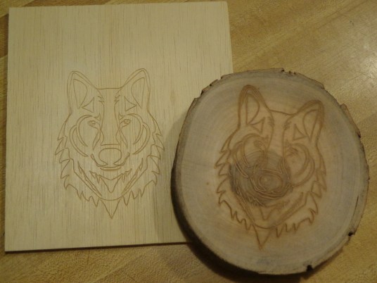 Wolf Carving