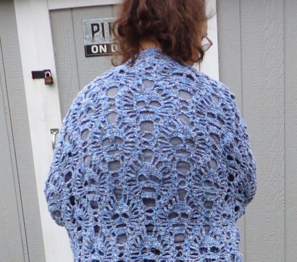 Pauline's Lost Skulls Shawl Detail 11-29-19