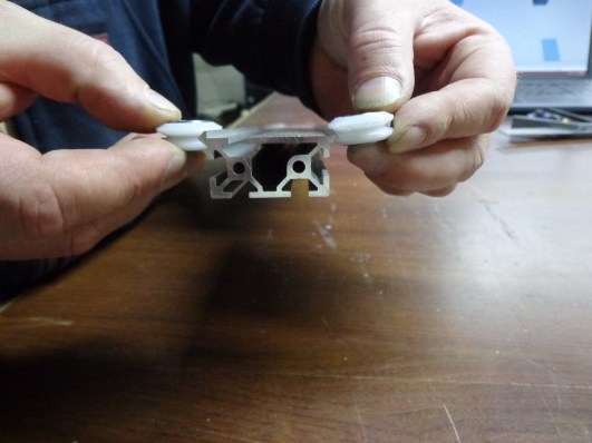 CNC Router Carriage Wheels on Track