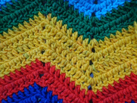 Project Linus Blanket #29 Dye Marks