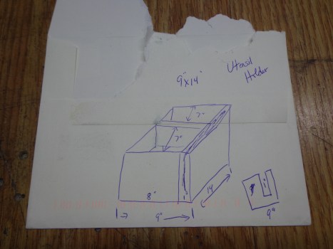 Utensil Holder Drawing