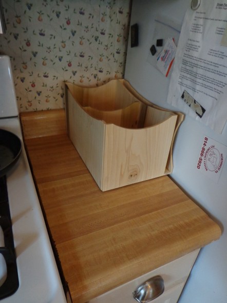 Utensil Holder in place