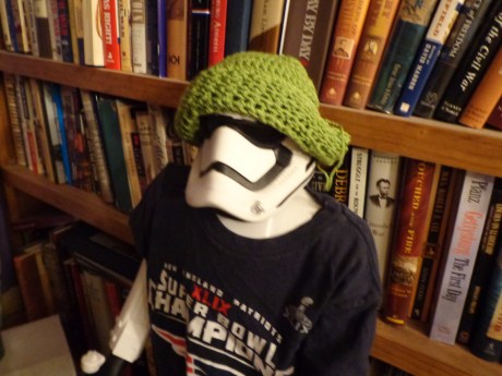 Gary in a Crocheted Hat