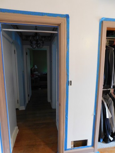 Sewing Room Painted Trim 4-5-20