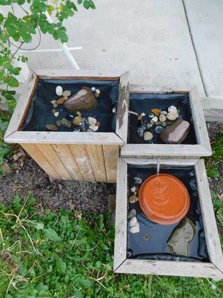 Cedar Bird Bath Running 5-26-20