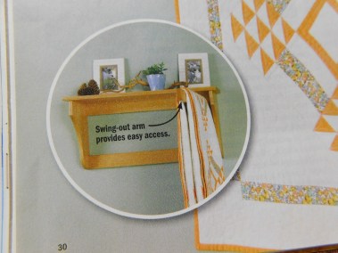 Wood Magazine Swingin' Quilt Display Detail