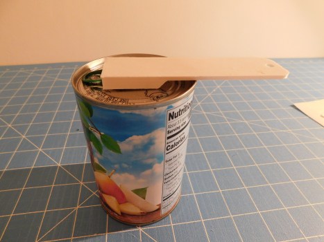 3D Printed Can Tab Lifter in Use