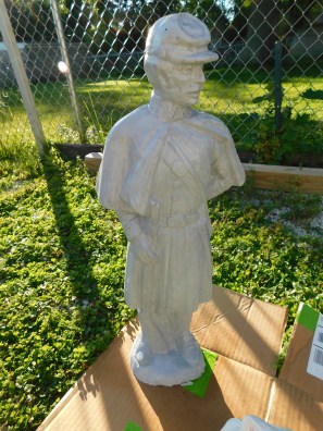 Concrete Statue CSA Soldier Front 2020