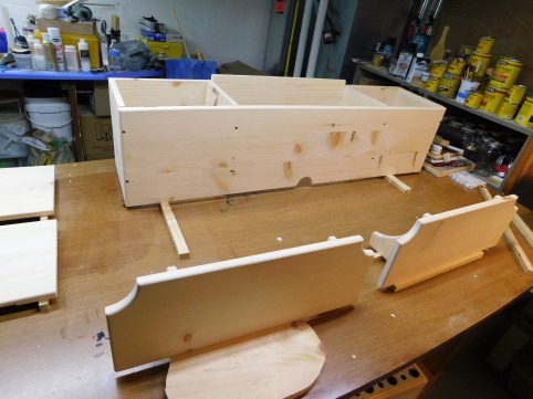 Unfinished TV Shelves 8-16-20